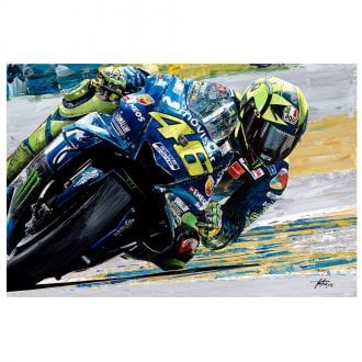 Product image for Valentino Rossi 2018 Yamaha Giclee Print