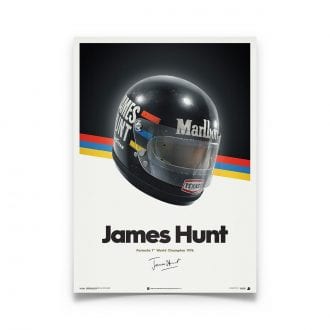 Product image for James Hunt Helmet 1976 Poster