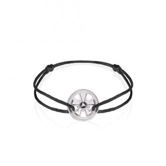 Product image for 911 Wheel on Black Metallic Bracelet
