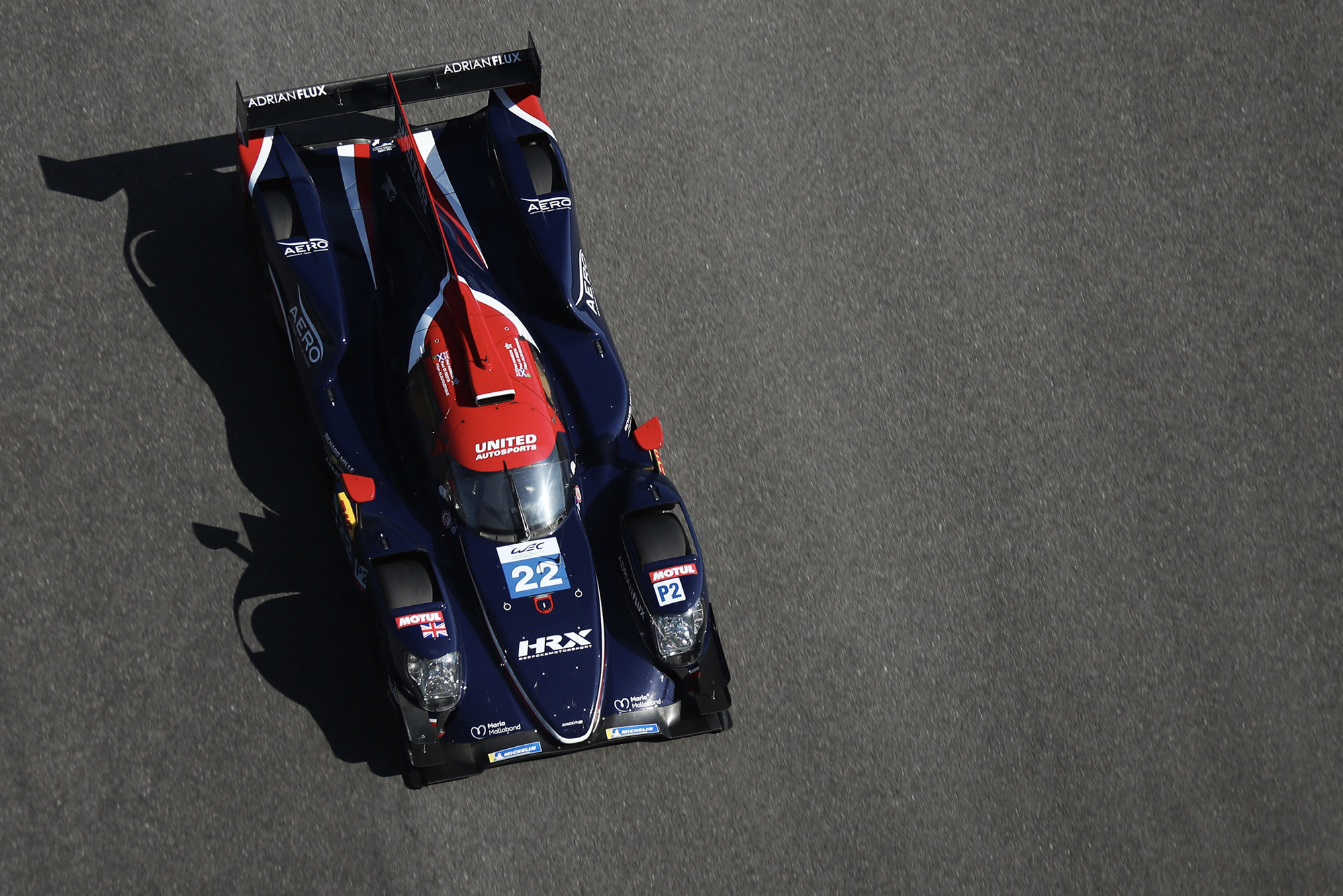 United Autosports 2019 Oreca overhead shot