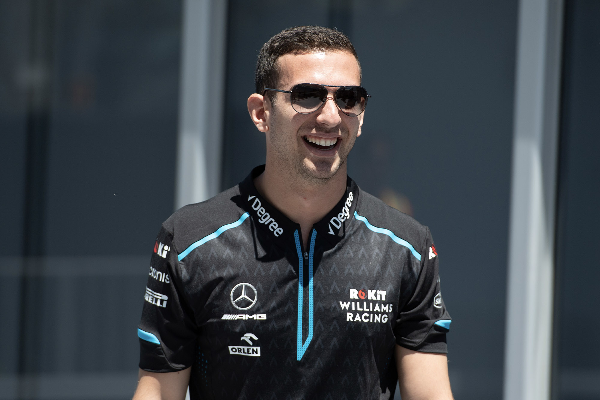 Nicholas Latifi in Williams gear during the 2019 Formula 1 season