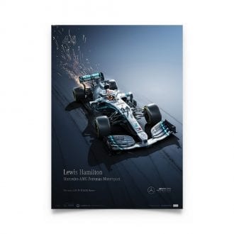 Product image for Mercedes-AMG Petronas Motorsport - Lewis Hamilton - Collector's Edition Poster