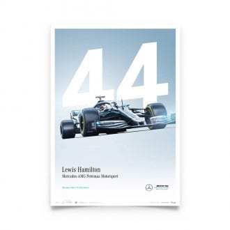 Product image for Mercedes-AMG Petronas Motorsport - Lewis Hamilton - Limited Edition Poster