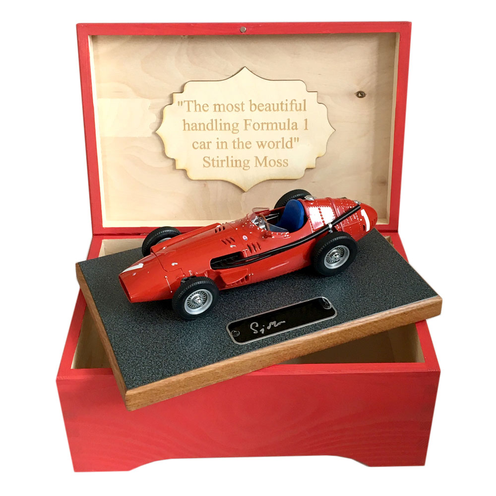 Product image for Maserati 250F, signed Stirling Moss, Boxed 1:18