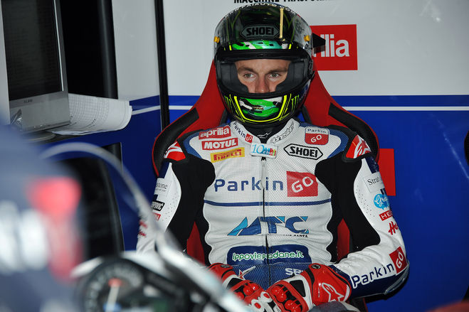 Chaz Davies two steps from the podium
