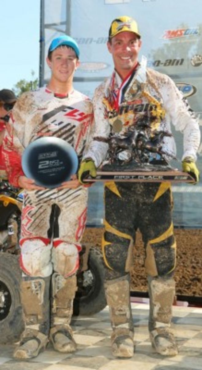 Natalie and Hetrick finish on the podium for the last round of the AMA ATV Motocross Championship