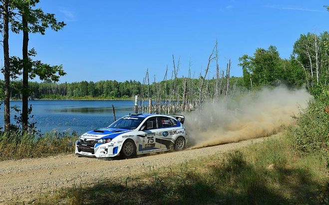 Subaru Driver David Higgins Overcomes Extreme Adversity to Finish 2nd Overall at the Ojibwe Forests Rally