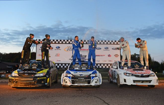 DAVID HIGGINS AND SUBARU RALLY TEAM USA WIN THE 2013 RALLY AMERICA NATIONAL CHAMPIONSHIP WITH VICTORY AT THE LAKE SUPERIOR PERFORMANCE RALLY