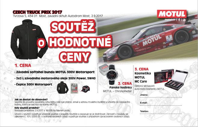Motul na European Truck Racing Championship v Mostě