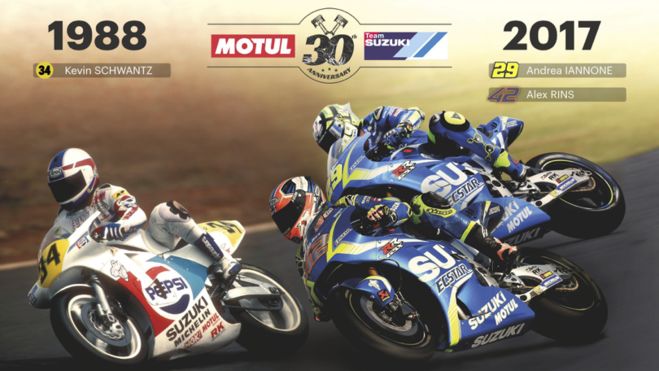 Motul and Suzuki celebrate 30 years of collaboration in MotoGP