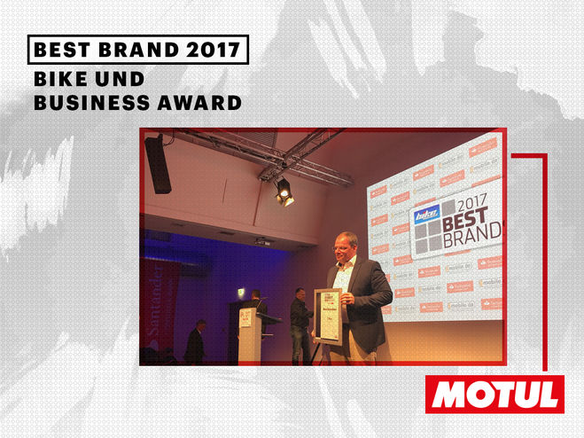 Motul gewinnt Bike and Business Award 2017
