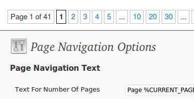 Wordpress Pagination Navigation