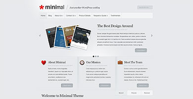 Th&egrave;me Minimal