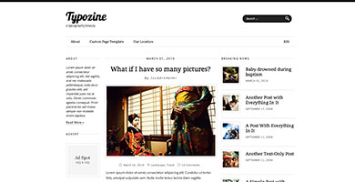 Th&egrave;me Typozine