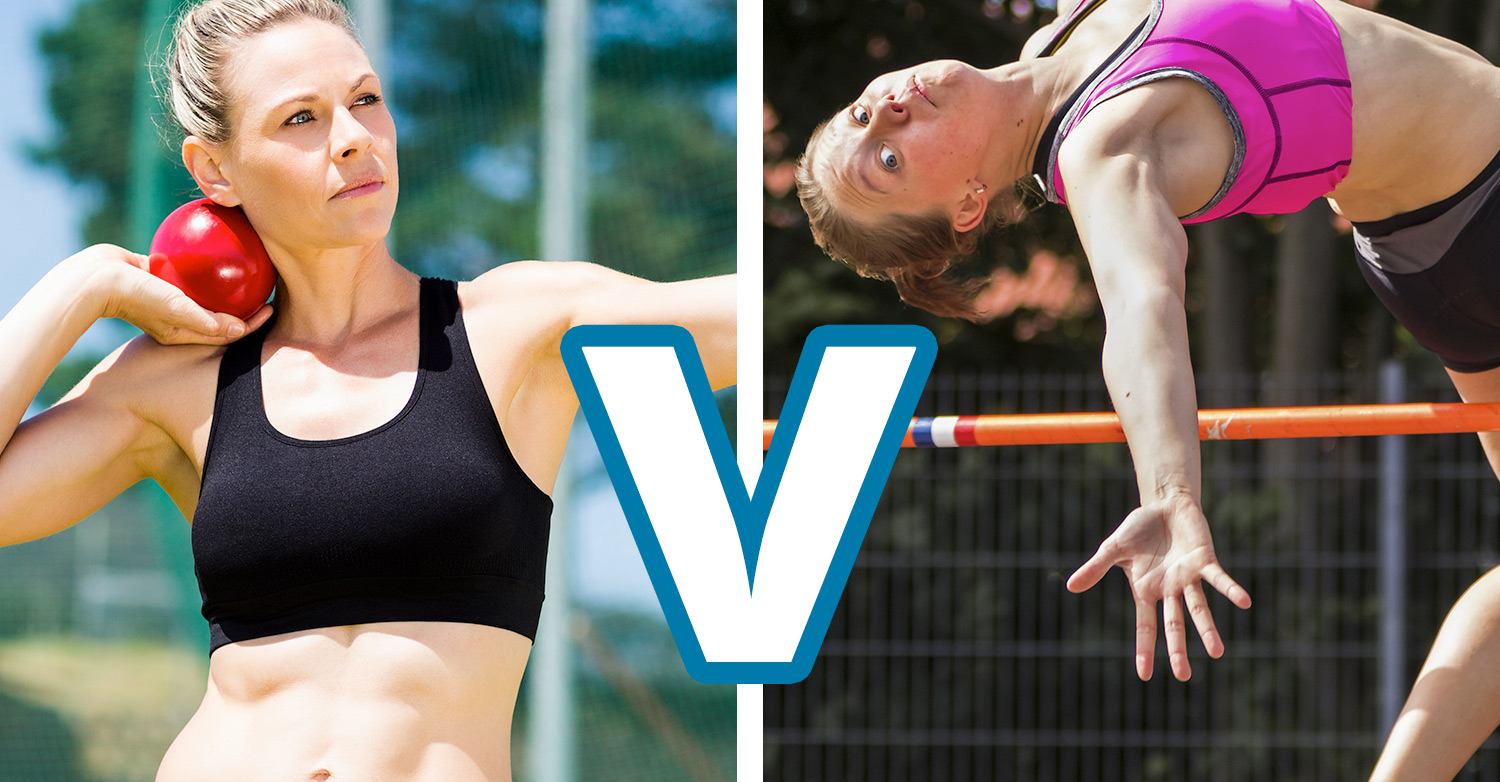 Shot Put vs. High Jump