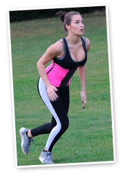 chloe working out