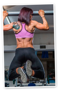 louise in the gym