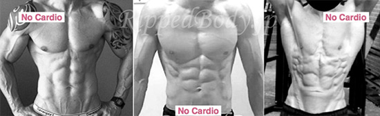 No cardio abs
