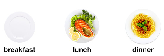 plates while fasting