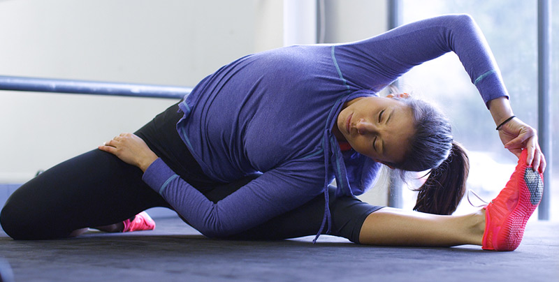 Woman Stretching