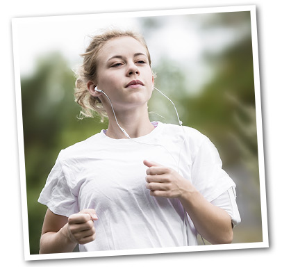 woman running