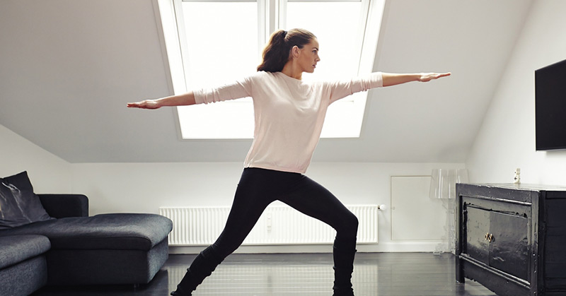 woman working out