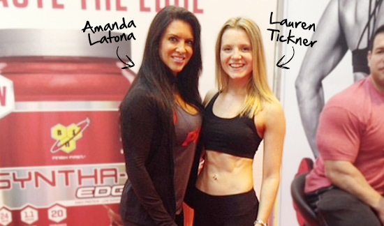 Lauren with Amanda Latona
