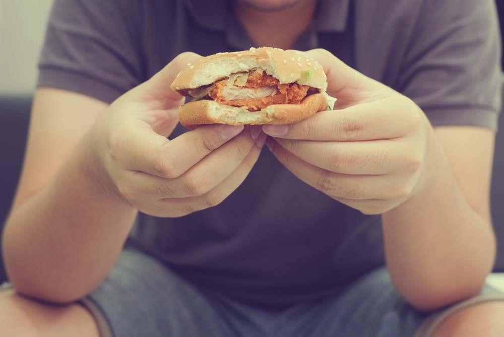 eating fast food