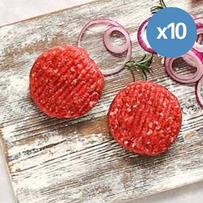 Free Range Rump Steak Burgers - 10 x 113g
