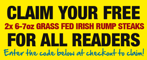 Claim your Grass Fed Irish Rump Steaks