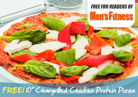 Claim your FREE 10 Inch Chargrilled Chicken Protein Pizza