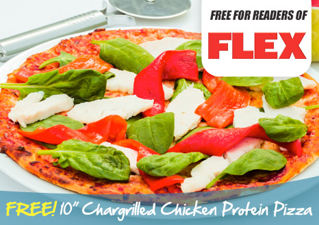 Claim your FREE 10 Inch Chargrilled Chicken Protein Pizza