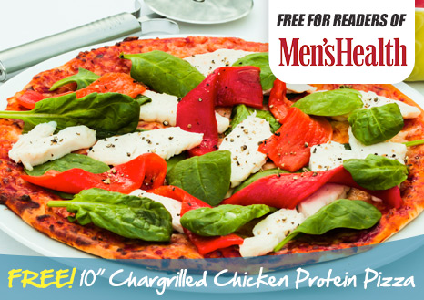 Claim your FREE 10 Inch Chargrilled Chicken Protein Pizza
