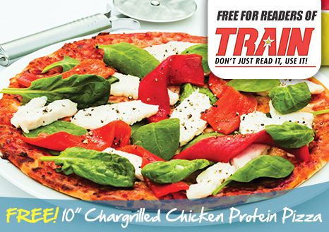 Claim your FREE 10 Inch Chargrilled Chicken Protein Pizza