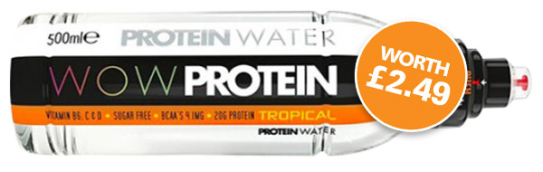 Free WOW Protein Water with every hamper