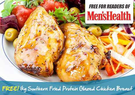 Claim your FREE 1kg Southern Fried Protein Glazed Chicken Breast