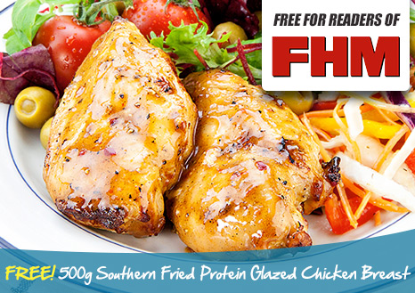 Claim your FREE 1kg Southern Fried Protein Glazed Chicken Breast