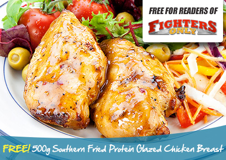 Claim your FREE 1kg Southern Fried Protein Glazed Chicken Breast