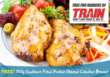 Claim your FREE 1kg Southern Fried Protein Glazed Chicken Breast