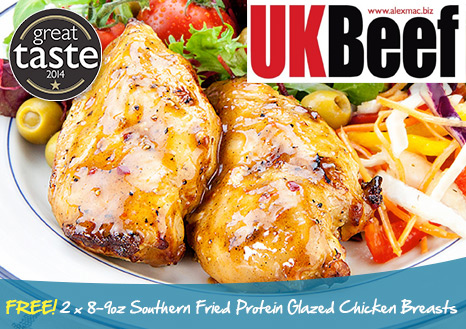 FREE 2 x 8-9oz Southern Fried Chicken Breast