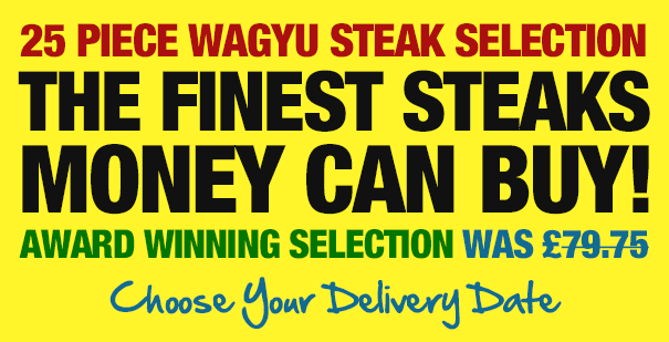 25 Piece Wagyu Steak Selection: