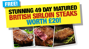 Free British Sirloin Steaks