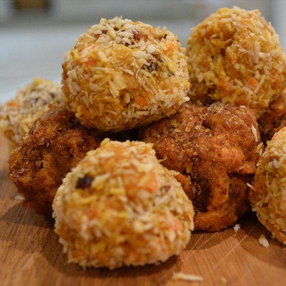 Carrot Cake Dough Balls