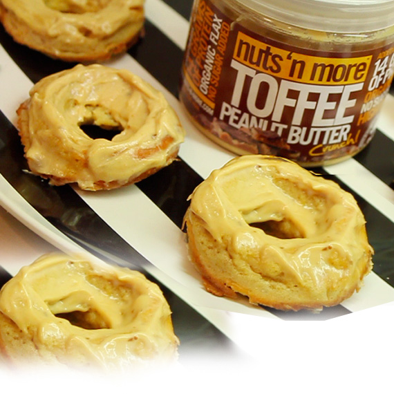 Toffee Peanut Butter Donuts