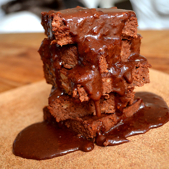 Salted Caramel Protein Brownies