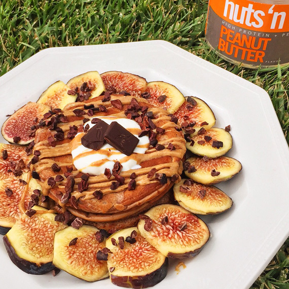 Chocolate and Peanut Butter Pancakes