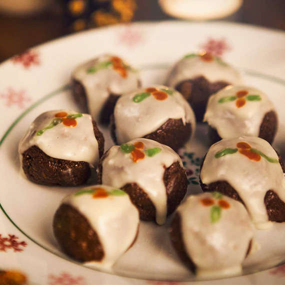 Mini Chocolate Orange Christmas Puddings