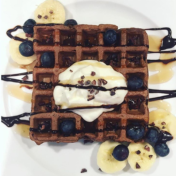 High Protein Chocolate Waffle
