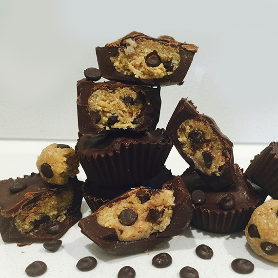 Protein Chocolate Cookie Dough Cups