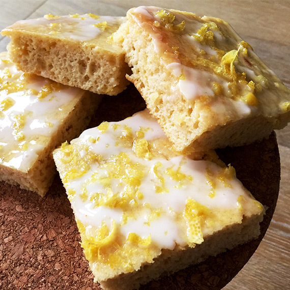 Lemon Drizzle Cake Squares